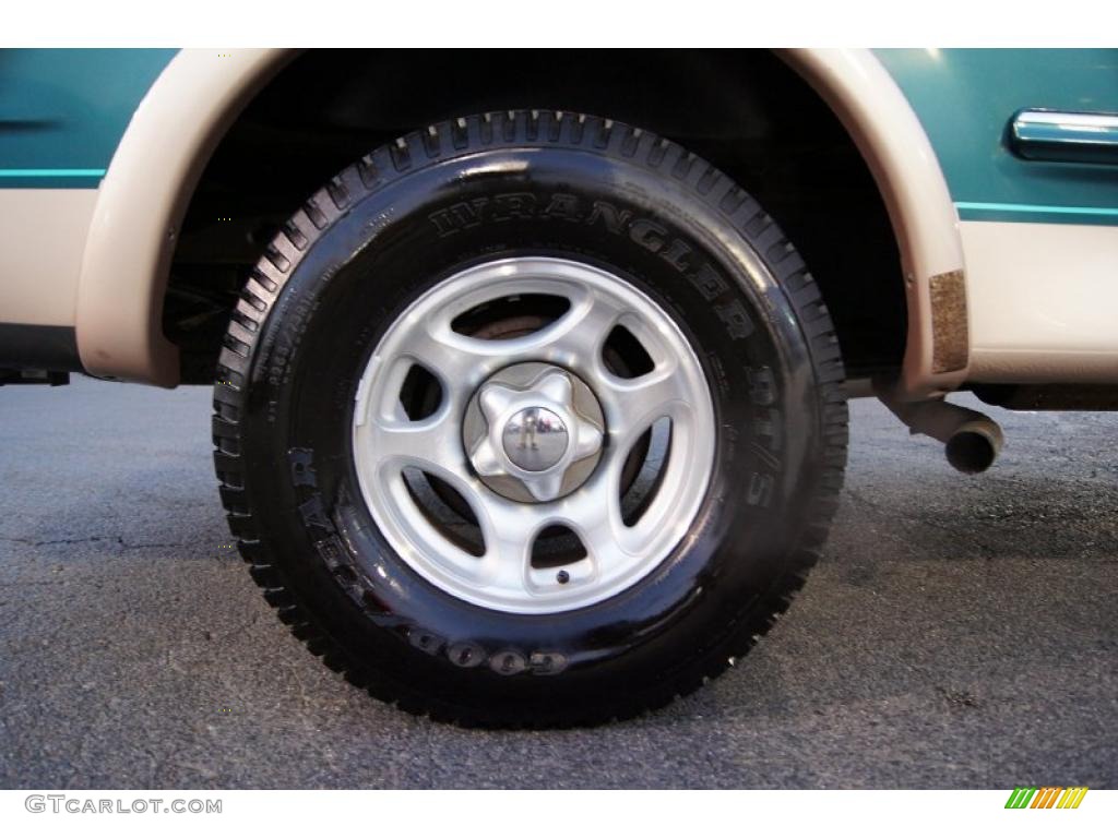 1997 F150 Lariat Extended Cab - Pacific Green Metallic / Medium Prairie Tan photo #16