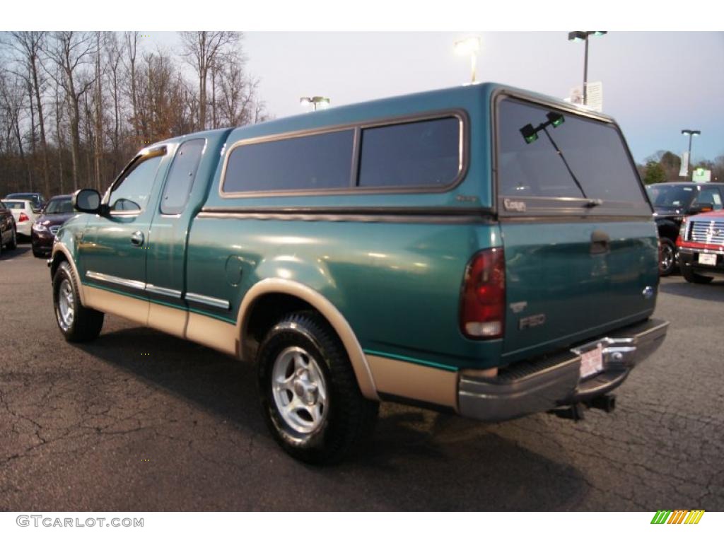 1997 F150 Lariat Extended Cab - Pacific Green Metallic / Medium Prairie Tan photo #29