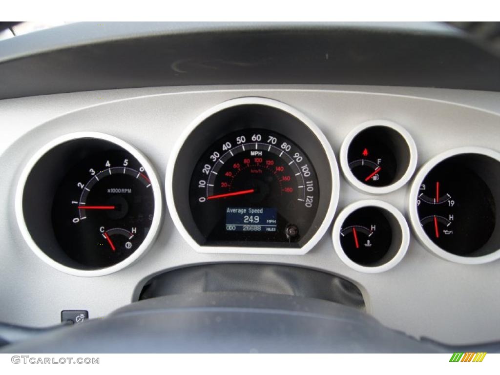 2008 Toyota Tundra Limited CrewMax 4x4 Gauges Photo #45960893