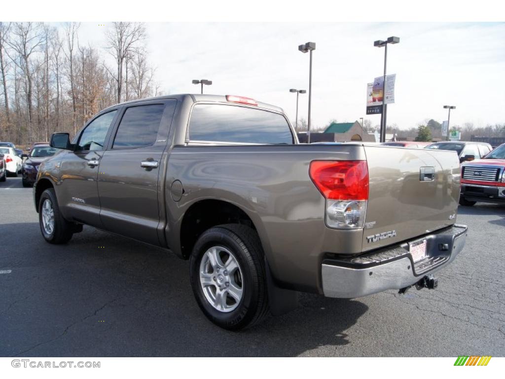 2008 Tundra Limited CrewMax 4x4 - Pyrite Mica / Red Rock photo #55