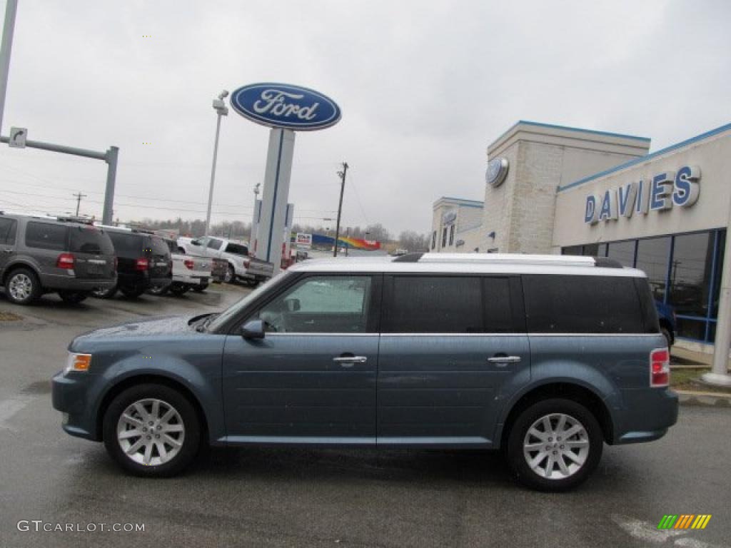 2010 Flex SEL - Steel Blue Metallic / Medium Light Stone photo #2