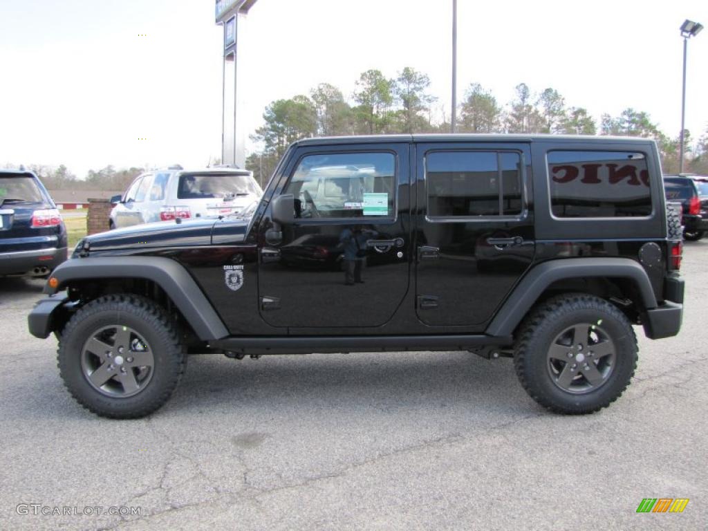 Black 2011 Jeep Wrangler Unlimited Call of Duty: Black Ops Edition 4x4 Exterior Photo #45962615