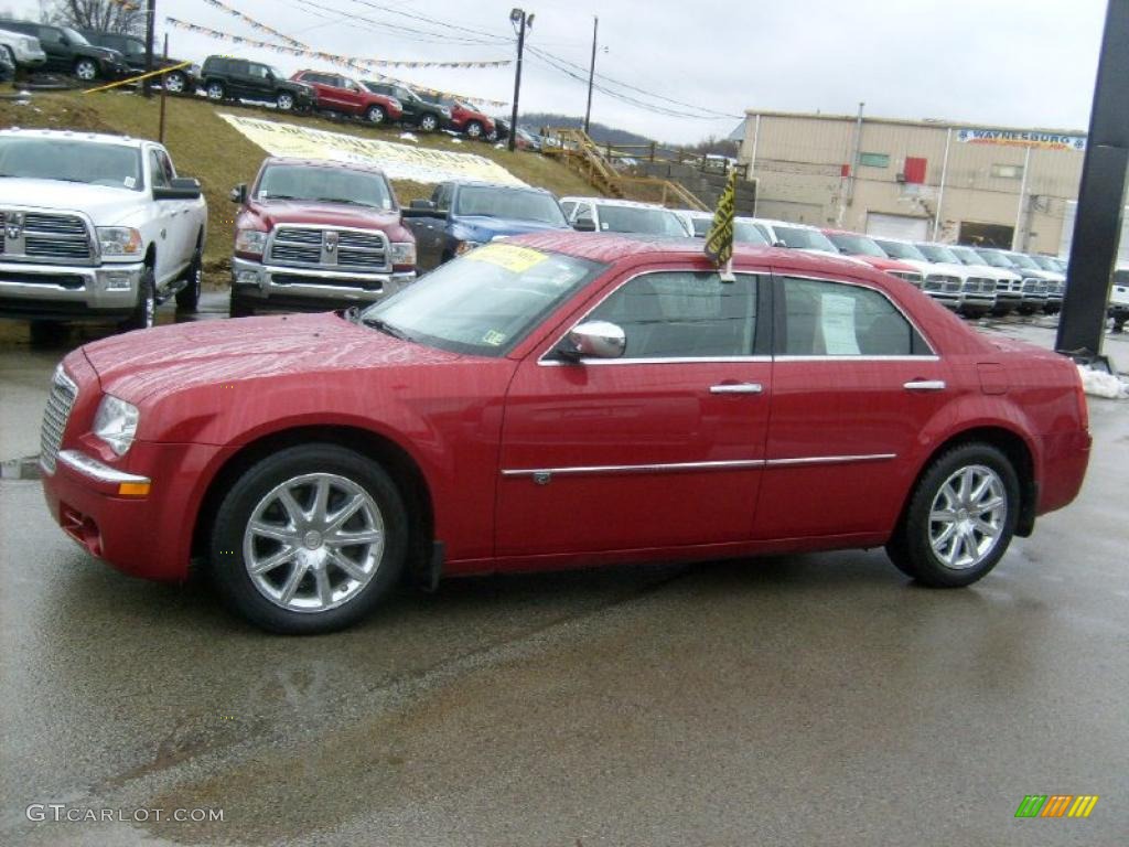 Inferno Red Crystal Pearl 2009 Chrysler 300 C HEMI Exterior Photo #45963404