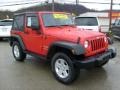 2011 Flame Red Jeep Wrangler Sport S 4x4  photo #7