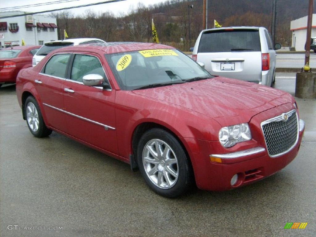 Inferno Red Crystal Pearl 2009 Chrysler 300 C HEMI Exterior Photo #45963485
