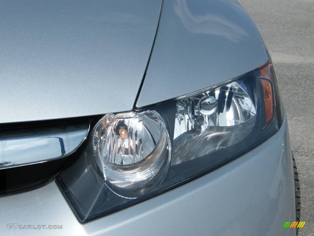2007 Civic LX Sedan - Alabaster Silver Metallic / Gray photo #18