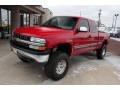 2000 Victory Red Chevrolet Silverado 1500 LS Extended Cab 4x4  photo #22