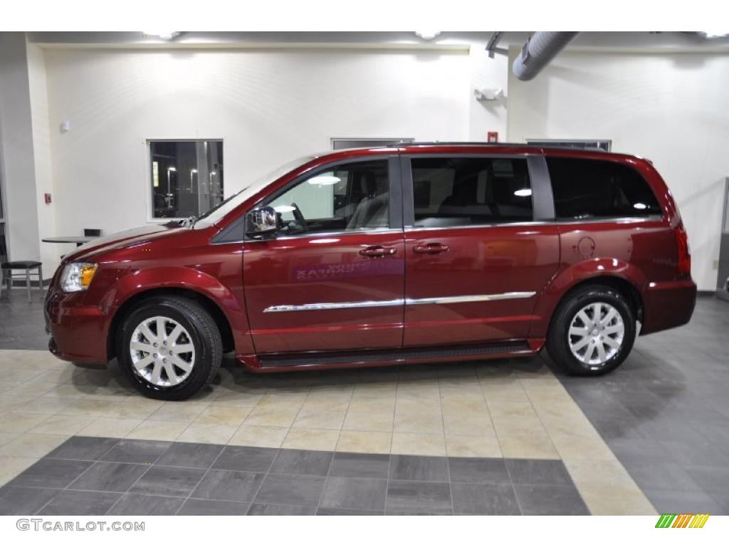 2011 Town & Country Touring - L - Deep Cherry Red Crystal Pearl / Dark Frost Beige/Medium Frost Beige photo #1