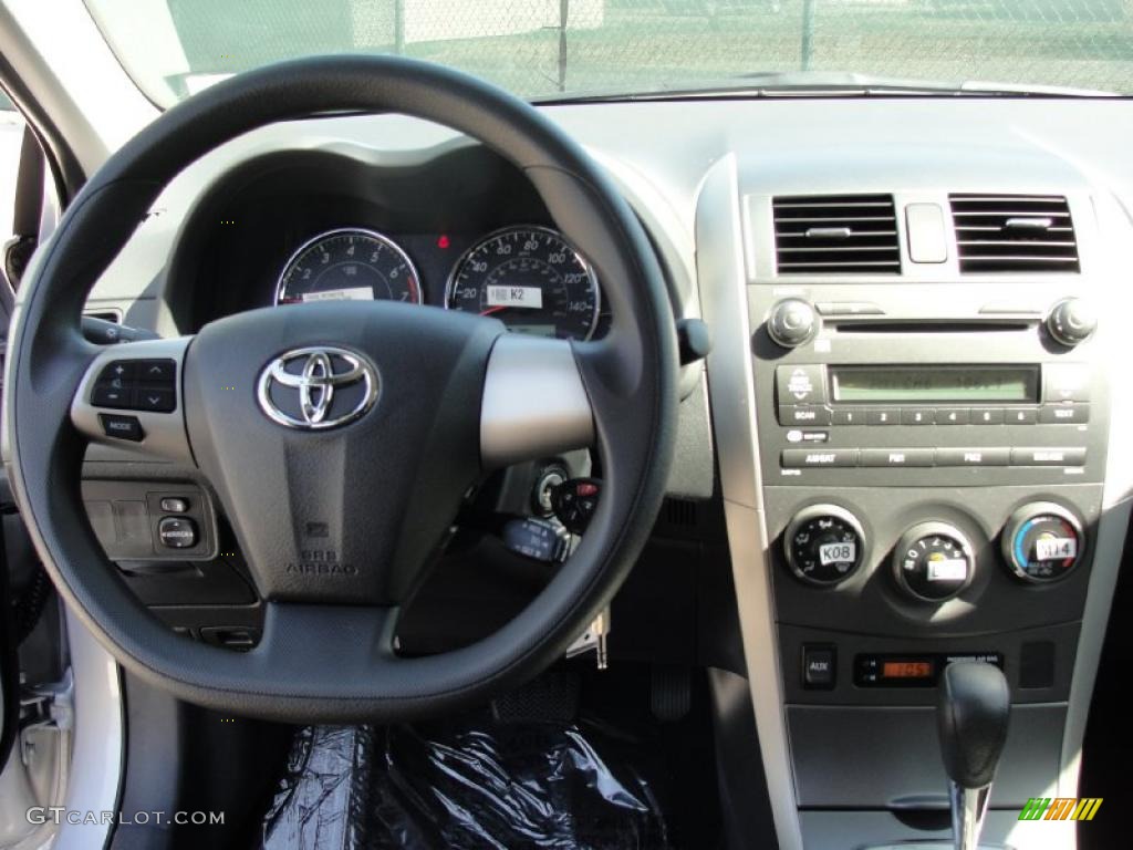 2011 Toyota Corolla S Dark Charcoal Dashboard Photo #45964451