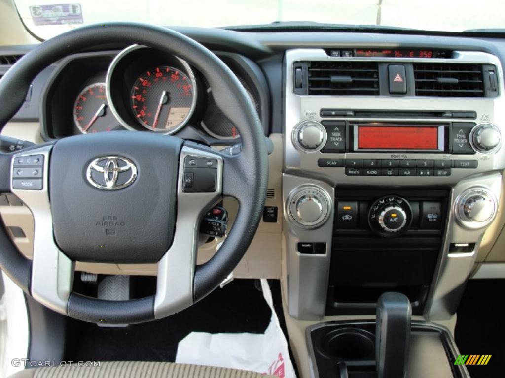 2011 4Runner SR5 - Blizzard White Pearl / Sand Beige photo #29