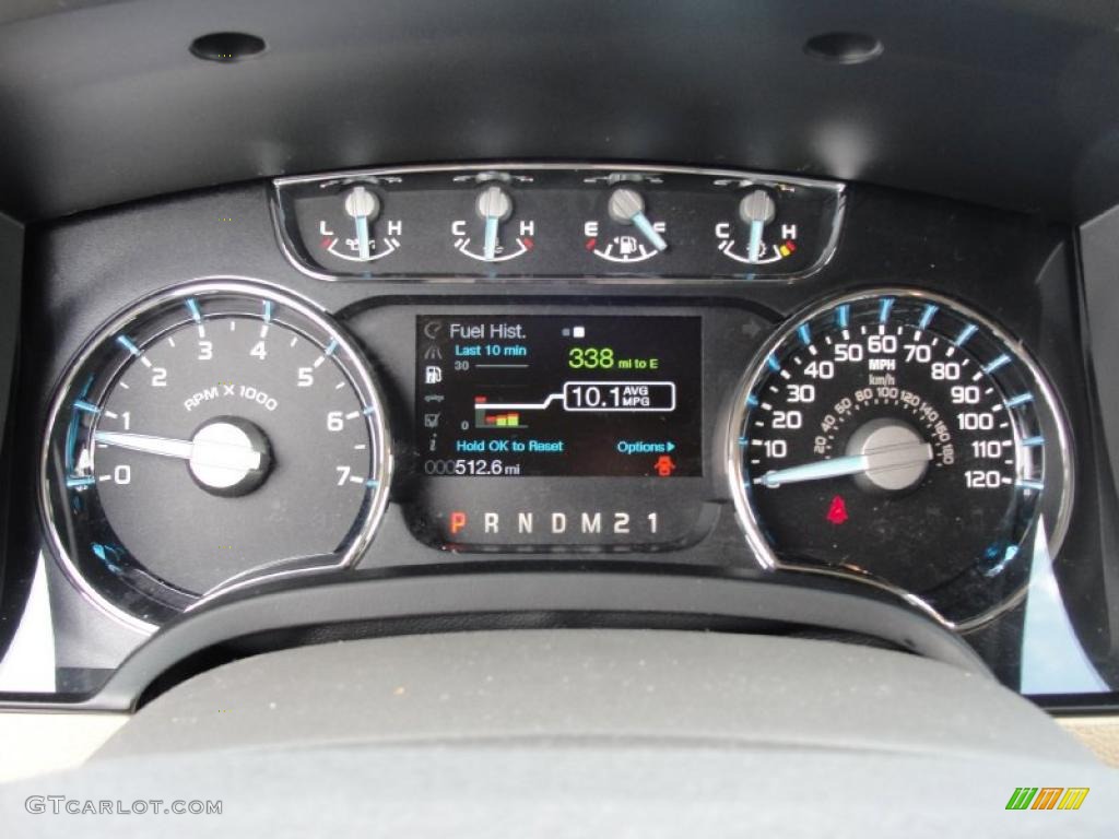 2011 Ford F150 Lariat SuperCrew 4x4 Gauges Photo #45964598