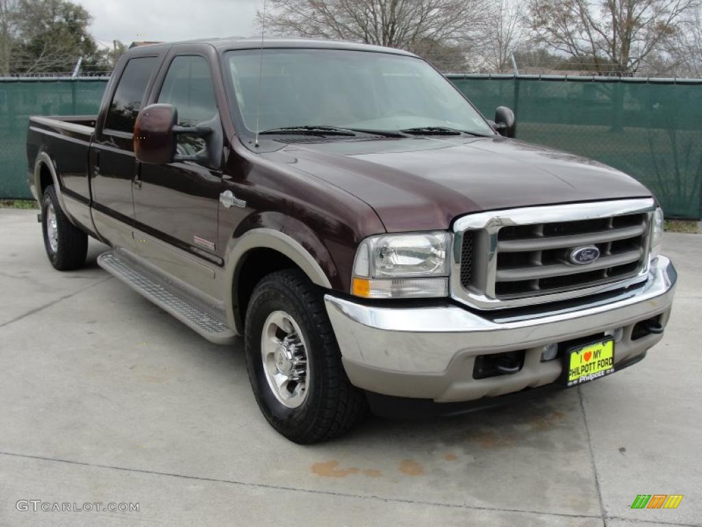 2004 F350 Super Duty King Ranch Crew Cab - Chestnut Brown Metallic / Castano Brown Leather photo #1