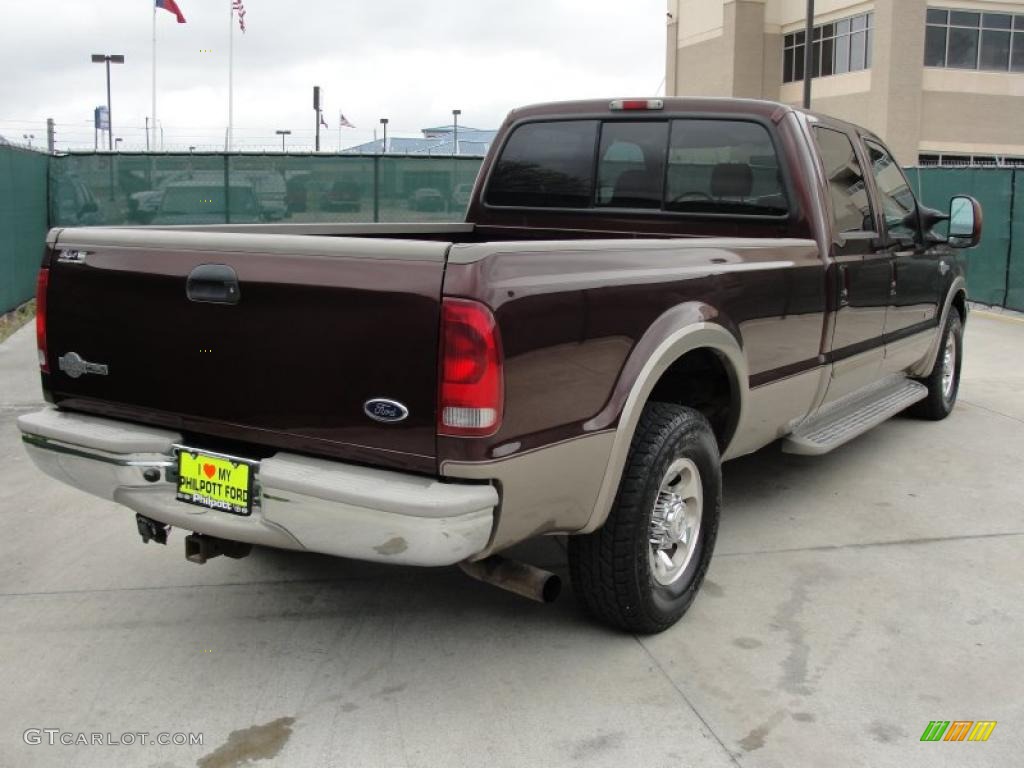 2004 F350 Super Duty King Ranch Crew Cab - Chestnut Brown Metallic / Castano Brown Leather photo #3