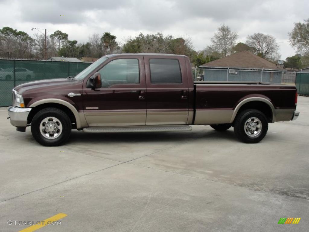 2004 F350 Super Duty King Ranch Crew Cab - Chestnut Brown Metallic / Castano Brown Leather photo #6