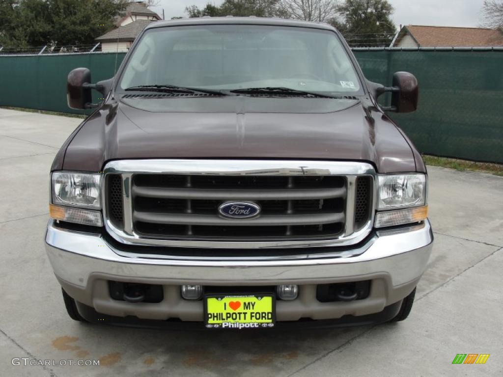 2004 F350 Super Duty King Ranch Crew Cab - Chestnut Brown Metallic / Castano Brown Leather photo #8