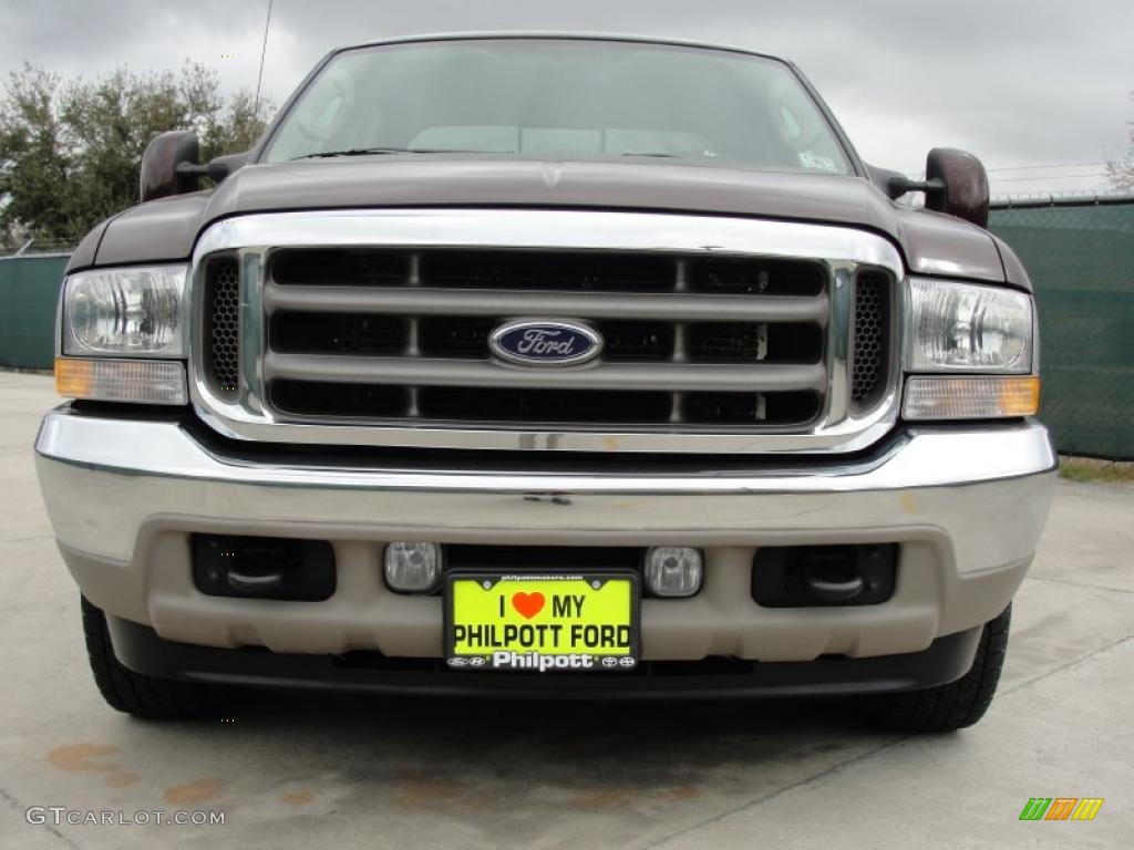 2004 F350 Super Duty King Ranch Crew Cab - Chestnut Brown Metallic / Castano Brown Leather photo #9