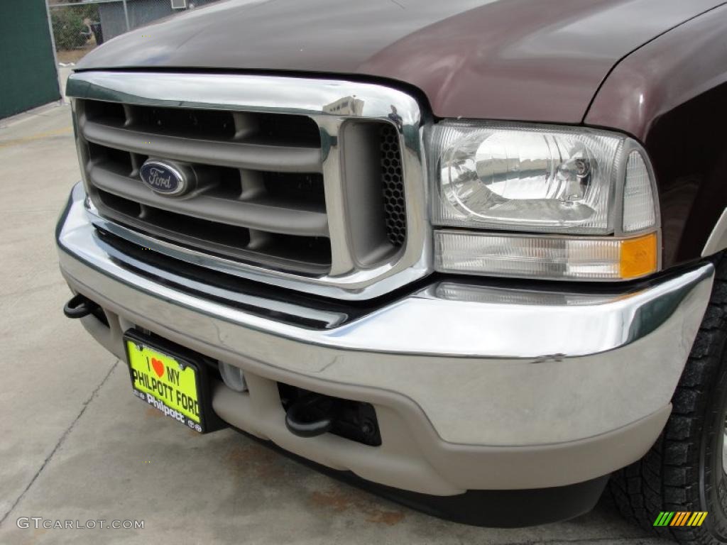 2004 F350 Super Duty King Ranch Crew Cab - Chestnut Brown Metallic / Castano Brown Leather photo #11