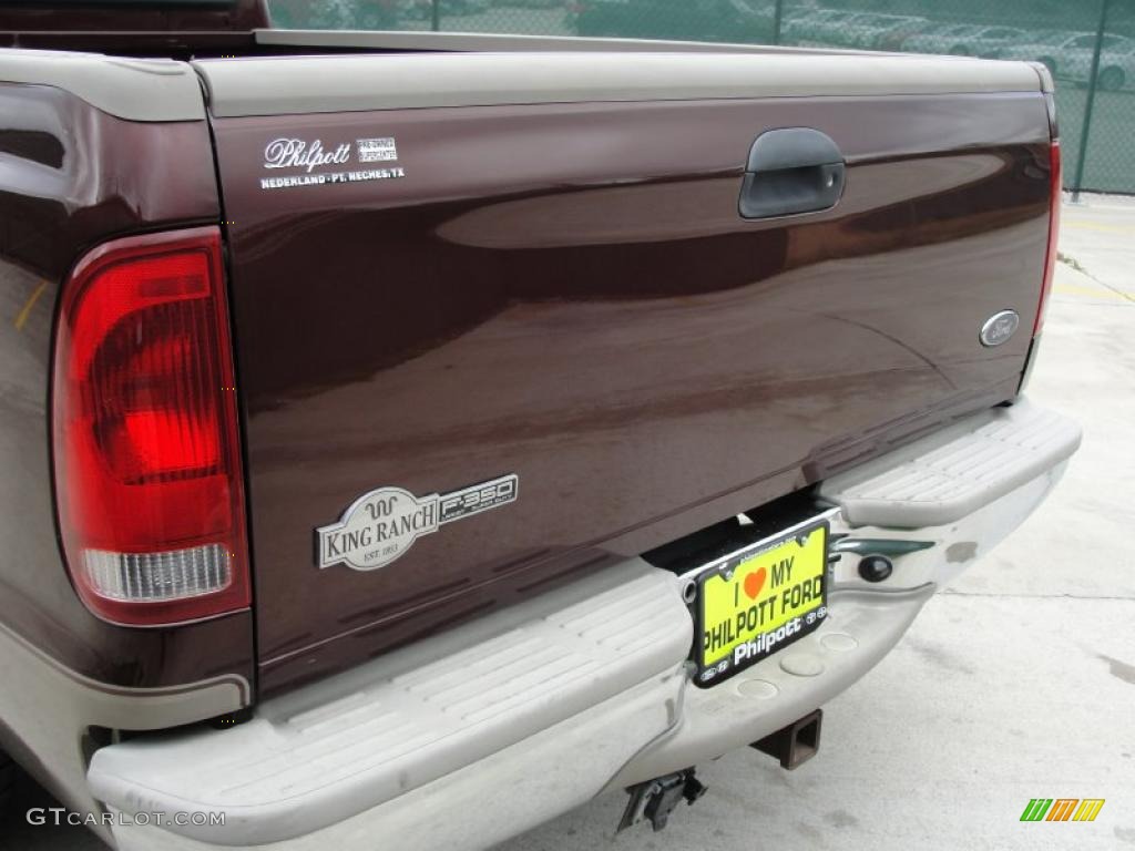 2004 F350 Super Duty King Ranch Crew Cab - Chestnut Brown Metallic / Castano Brown Leather photo #21