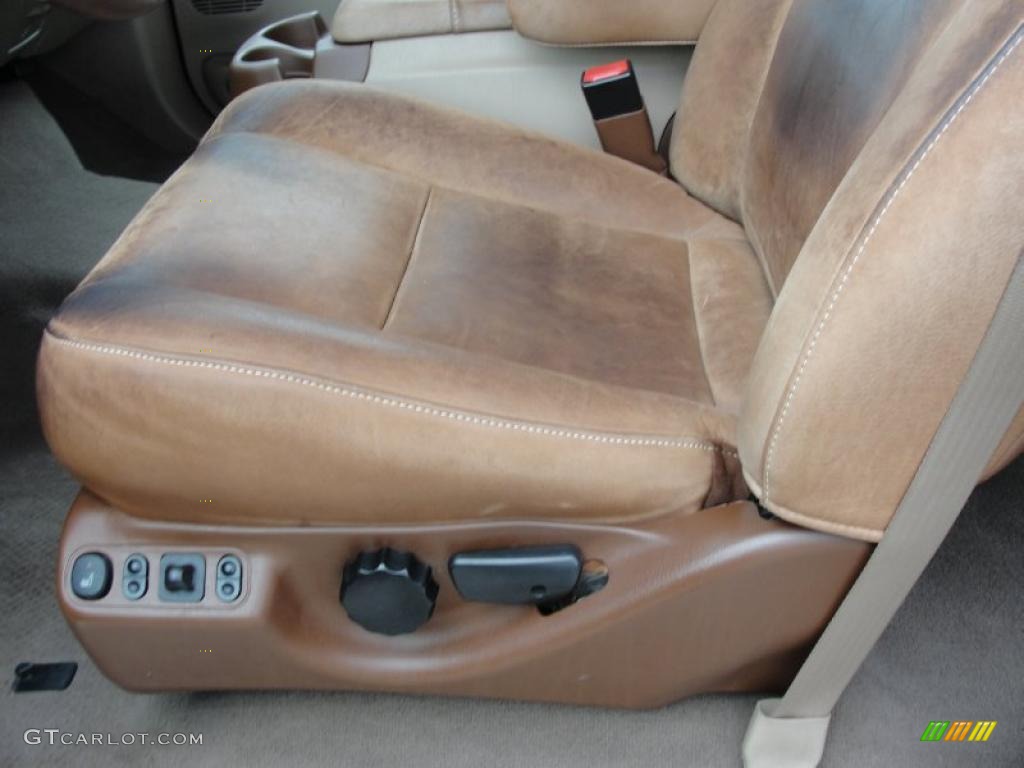 2004 F350 Super Duty King Ranch Crew Cab - Chestnut Brown Metallic / Castano Brown Leather photo #34