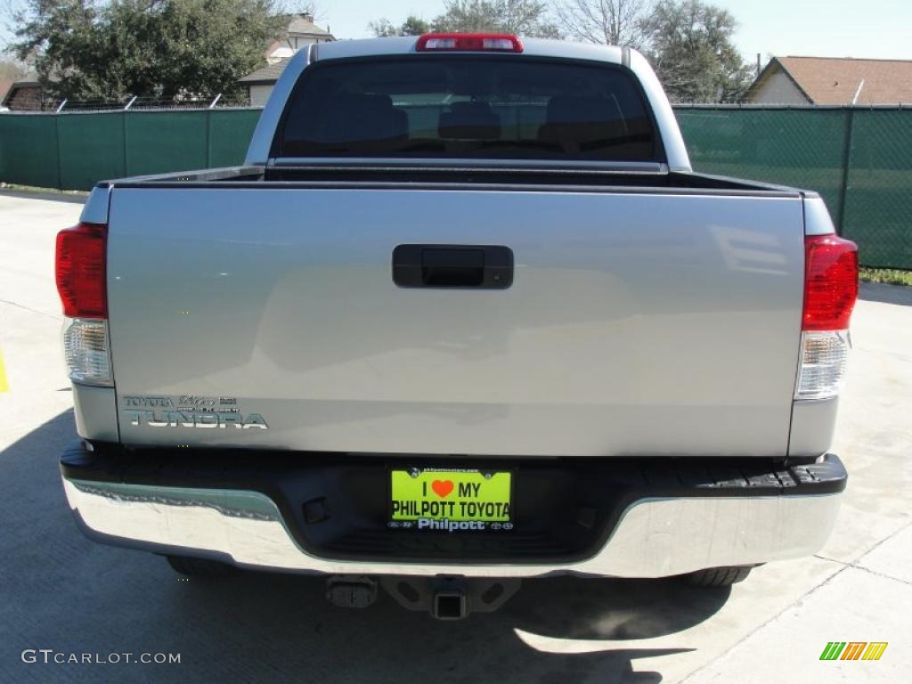 2010 Tundra SR5 CrewMax - Silver Sky Metallic / Graphite Gray photo #4