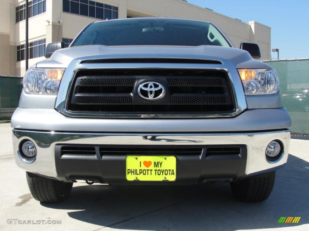 2010 Tundra SR5 CrewMax - Silver Sky Metallic / Graphite Gray photo #9