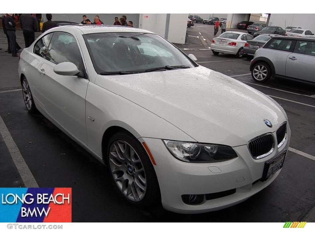 2008 3 Series 328i Coupe - Alpine White / Black photo #1