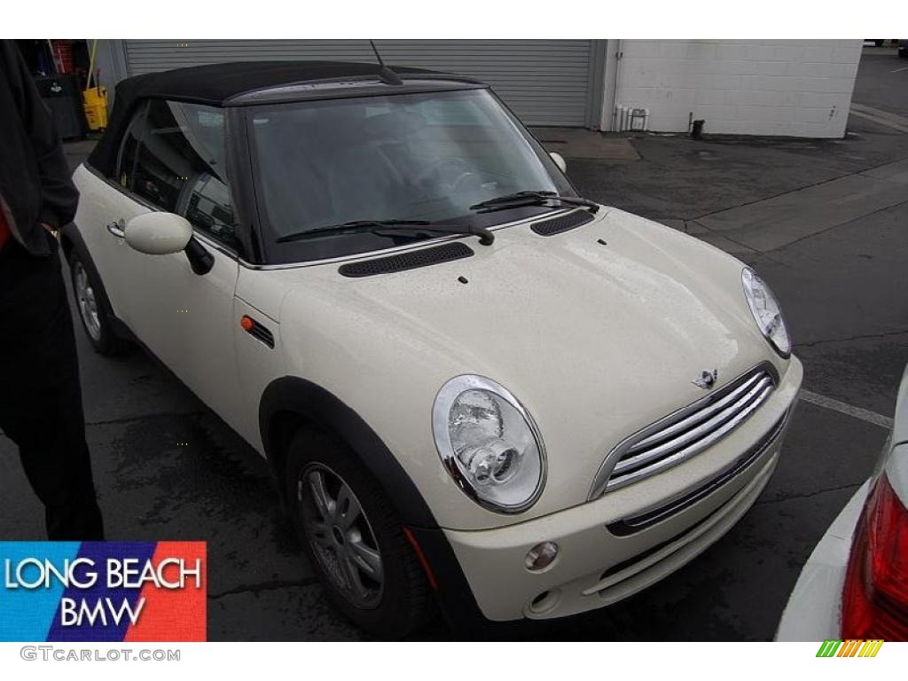 2008 Cooper Convertible - Pepper White / Panther Black photo #1