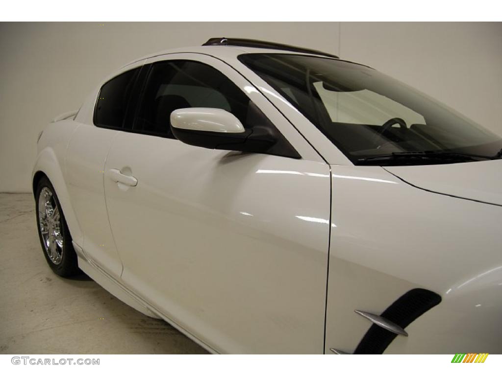 2005 RX-8 Sport - Whitewater Pearl / Black photo #4