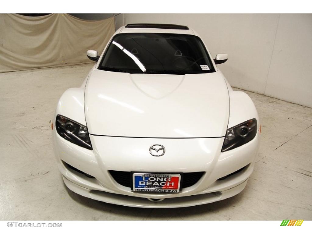 2005 RX-8 Sport - Whitewater Pearl / Black photo #5