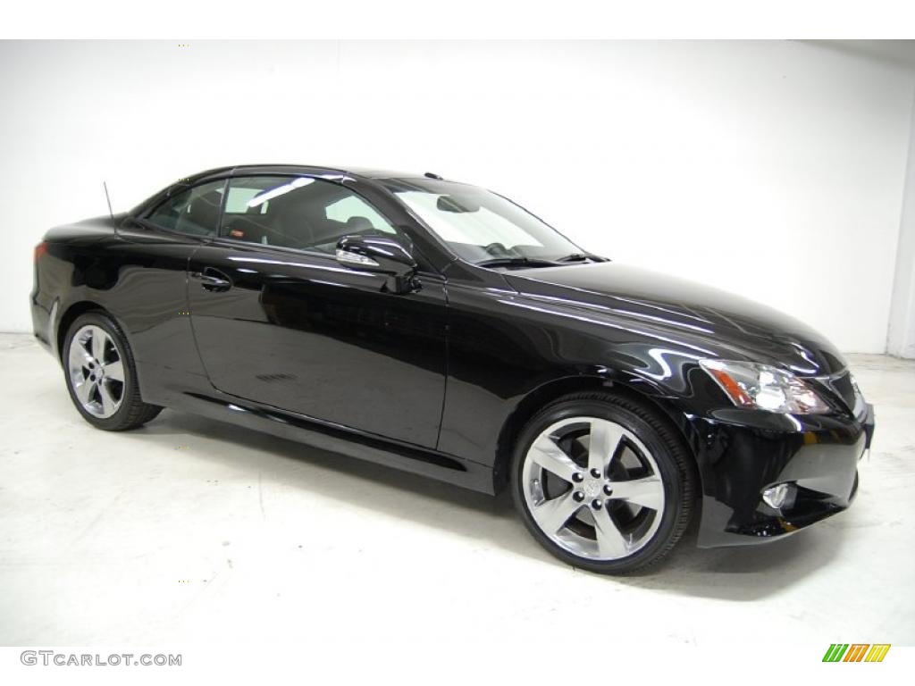 Obsidian Black 2010 Lexus IS 350C Convertible Exterior Photo #45967901