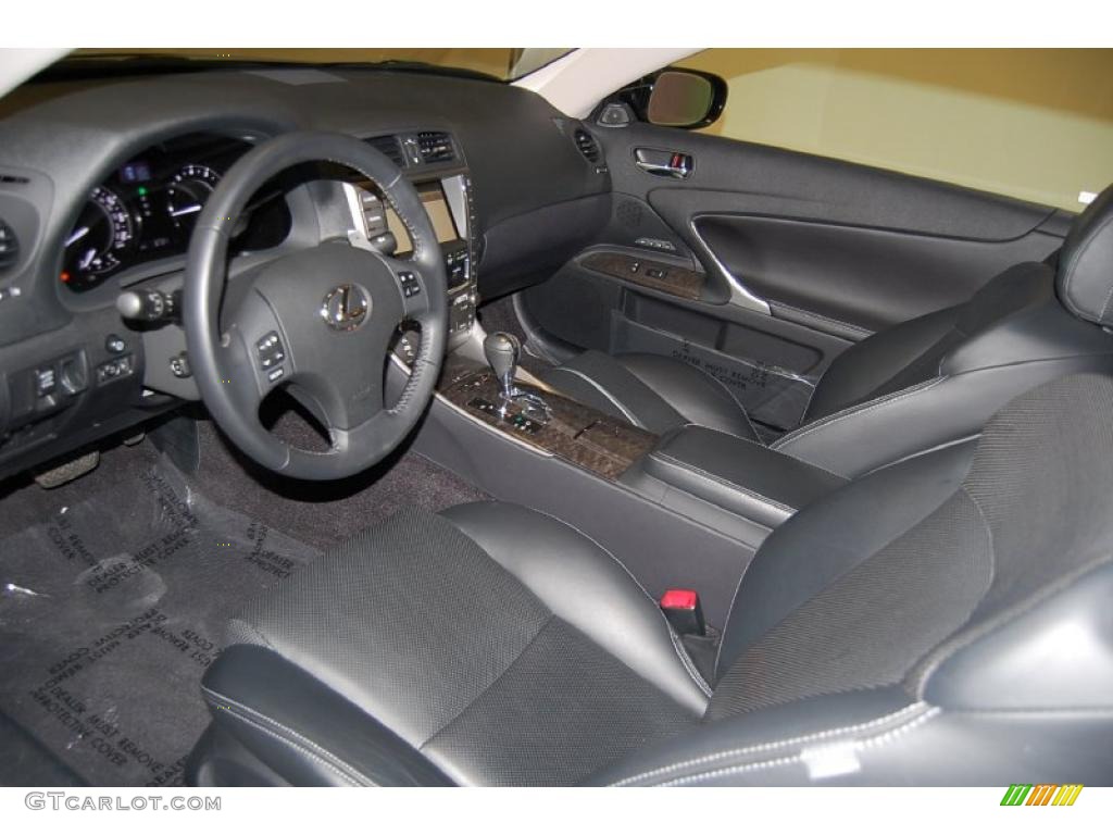 Black Interior 2010 Lexus IS 350C Convertible Photo #45967991