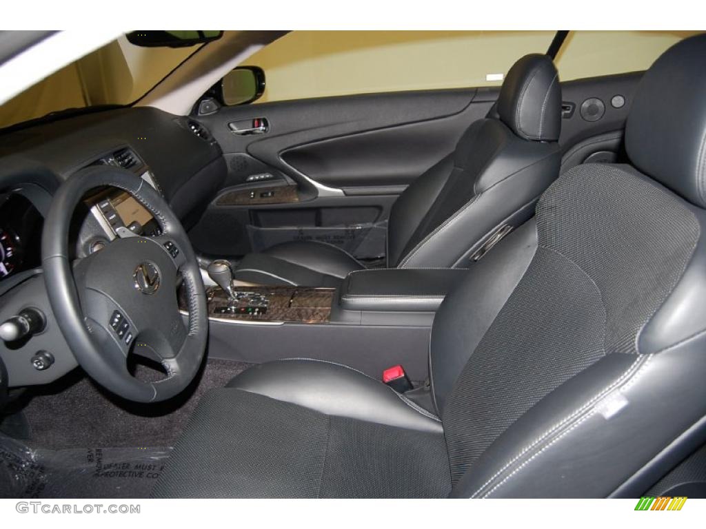 Black Interior 2010 Lexus IS 350C Convertible Photo #45967994