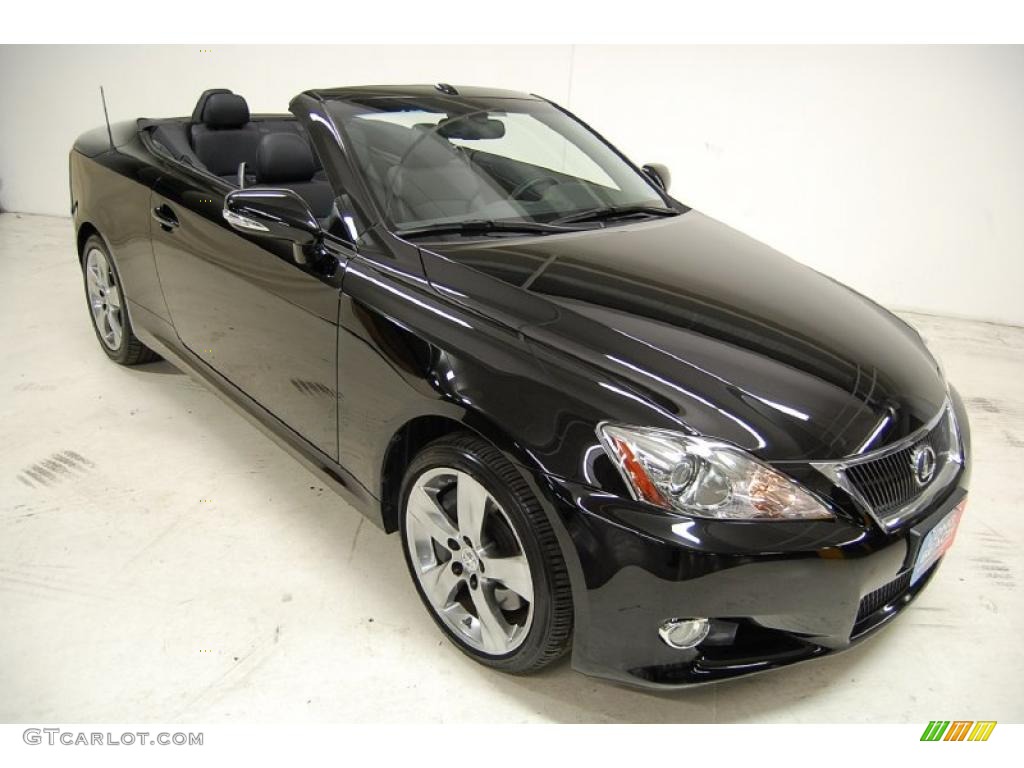 Obsidian Black 2010 Lexus IS 350C Convertible Exterior Photo #45968033