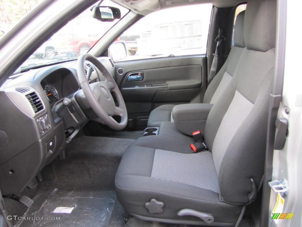 Ebony Interior 2011 Chevrolet Colorado LT Extended Cab Photo #45968351