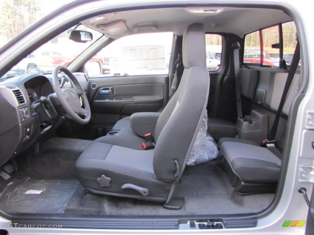 Ebony Interior 2011 Chevrolet Colorado LT Extended Cab Photo #45968369