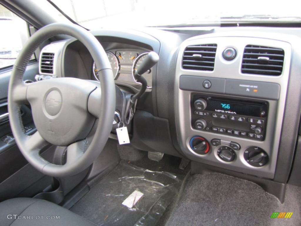 2011 Chevrolet Colorado LT Extended Cab Ebony Dashboard Photo #45968405