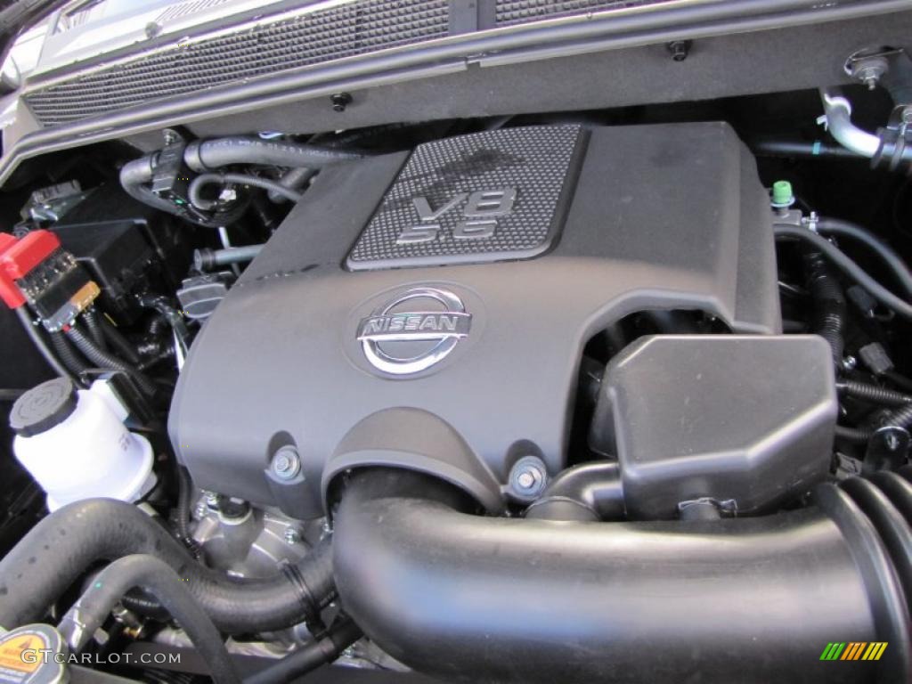 2011 Nissan Armada Platinum 5.6 Liter Flex-Fuel DOHC 32-Valve CVTCS V8 Engine Photo #45969053