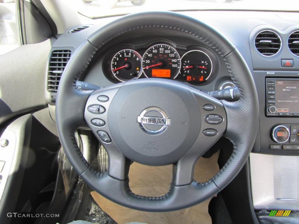 2011 Nissan Altima 3.5 SR Frost Steering Wheel Photo #45969098