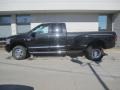2009 Brilliant Black Crystal Pearl Dodge Ram 3500 Laramie Quad Cab 4x4 Dually  photo #3