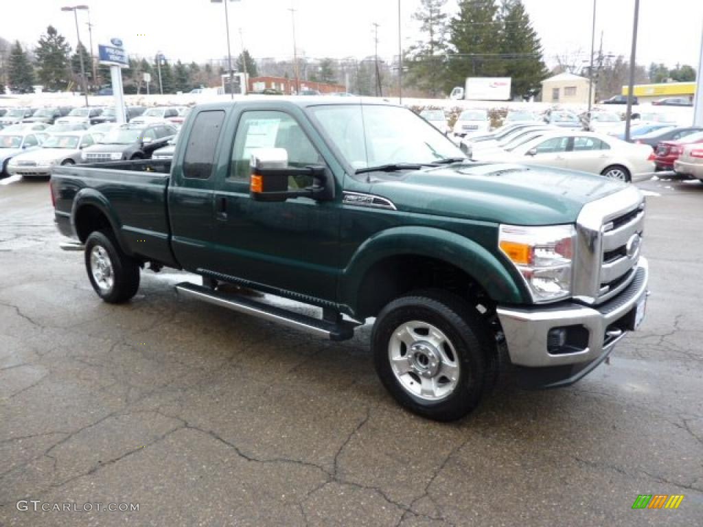 Forest Green Metallic 2011 Ford F350 Super Duty XLT SuperCab 4x4 Exterior Photo #45970949