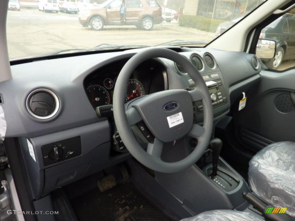 2011 Ford Transit Connect XLT Premium Passenger Wagon Dark Grey Dashboard Photo #45971030