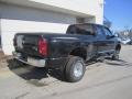 2009 Brilliant Black Crystal Pearl Dodge Ram 3500 Laramie Quad Cab 4x4 Dually  photo #16