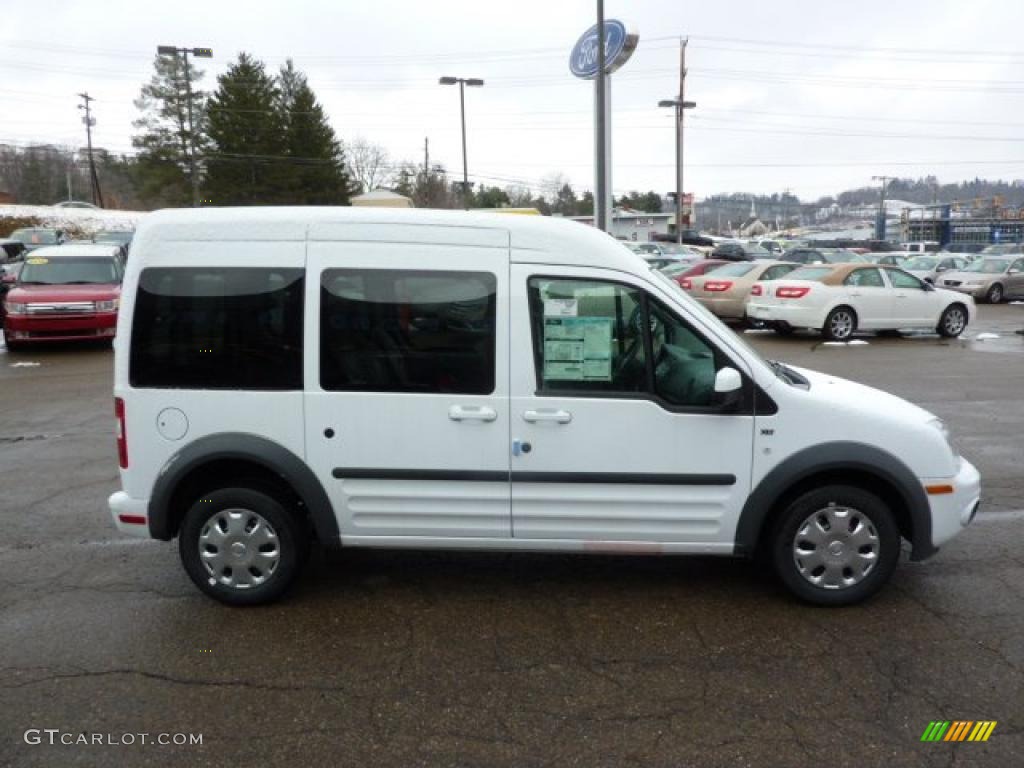 Frozen White 2011 Ford Transit Connect XLT Premium Passenger Wagon Exterior Photo #45971387