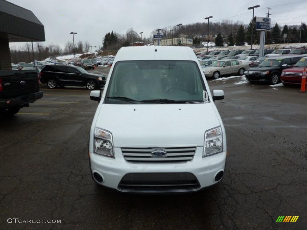 2011 Transit Connect XLT Premium Passenger Wagon - Frozen White / Dark Grey photo #7