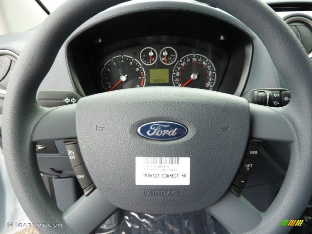 2011 Transit Connect XLT Premium Passenger Wagon - Frozen White / Dark Grey photo #19