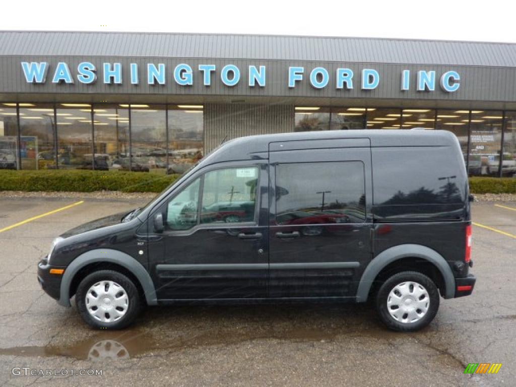 black ford transit connect