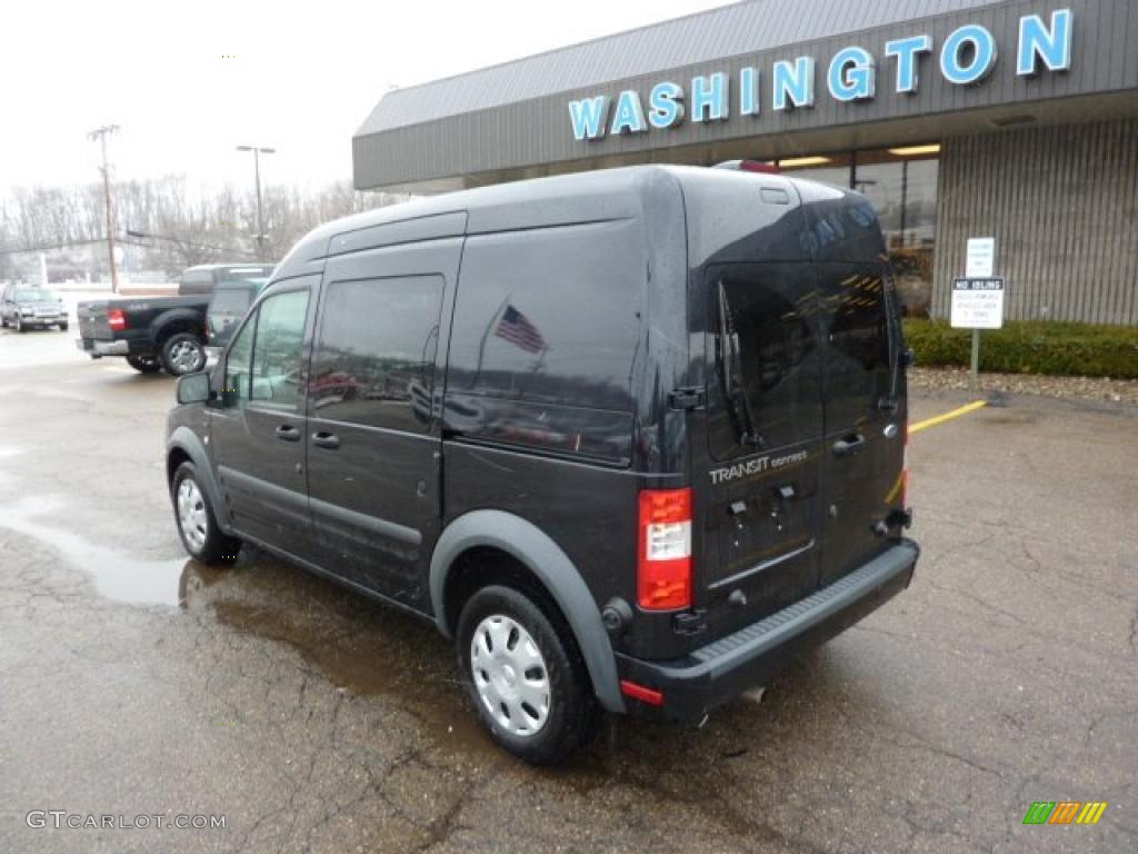 2010 Panther Black Metallic Ford Transit Connect XLT Cargo Van