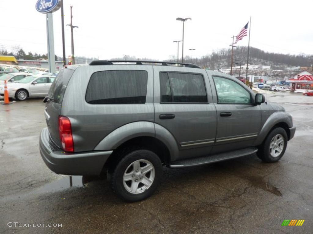 2005 Durango Limited 4x4 - Mineral Gray Metallic / Dark Khaki/Light Graystone photo #4