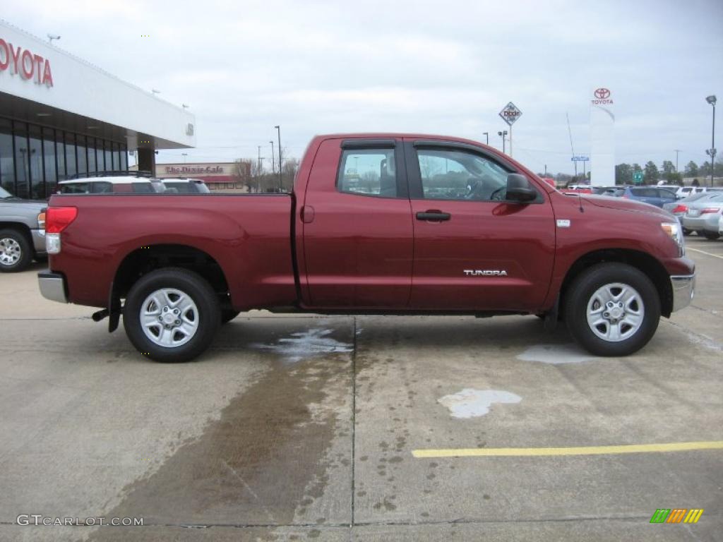 2010 Tundra Double Cab - Salsa Red Pearl / Graphite Gray photo #8