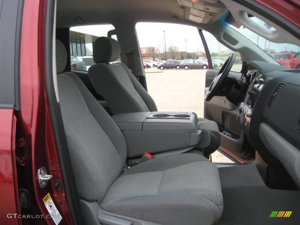 2010 Tundra Double Cab - Salsa Red Pearl / Graphite Gray photo #17